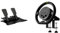 CAMMUS Racing Wheels, enjoliveur de roue en cuir + support de bureau, palettes de changement de vitesse magnétiques, fonctionnement PC haute performance - noir (C5-3 pièces)