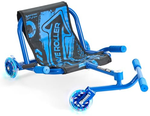 VEVOR Drifter Trike Dreirad 90 kg, Dreiradscooter 106 x 52 x 43cm, Kinderfahrzeug Dreirad für Kinder ab 10 Jahren, fährt auf Allen harten Oberflächen im Innen- und Außenbereich, blau