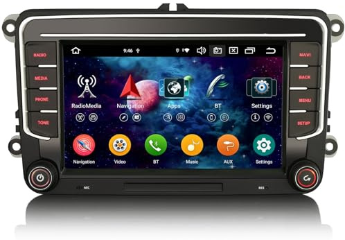 Android 16 4GB+64GB Autoradio GPS Navigatore per VW Caddy Transporter T6 Crafter Amarok Polo Skoda Yeti Touchscreen Bluetooth Wireless CarPlay Android Auto Radio FM DSP WiFi Canbus