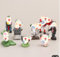 OPVXZAD Zoombies Figuras, 8 PCS Zoombies Juego Personajes Juguetes Plants Vs Zombies Figuras Decoración para Tartas Plantas contra Zombies para Infantiles Mini Juego Decoración De Personajes