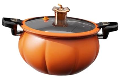 UBOHUZ Casseruola 5L/8L Micro Pentola A Pressione Antiaderente con Coperchio Zuppa A Forma di Zuppa Pentola Pentola for Il Cibo Zuppa di tè Tagliatelle Latte Pentole per Brasare, Stufare(5L)