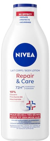 NIVEA Repair & Care Bodylotion - Lotion för mycket torr hud - 72h återfuktande serum med niacinamid, glycerin och provitamin B5 - Kroppsvård – 400 ml