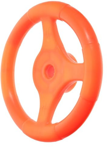 Milisten Steering Wheel Toy for Boys and Girls Cartoon Bumper Car Accessory Orange Swing Steering Wheel for Playground Fun Sturdy and Safe for Children