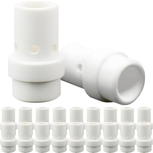 EATBALE MIG MAG Difusor de gas para 36KD MB36 Antorcha de soldadura Cerámica Portaboquillas 014.0023 Repuesto para MIG MAG 36KD MB36 Pistola de soldadura Difusor cerámico Consumible Kit de accesorios