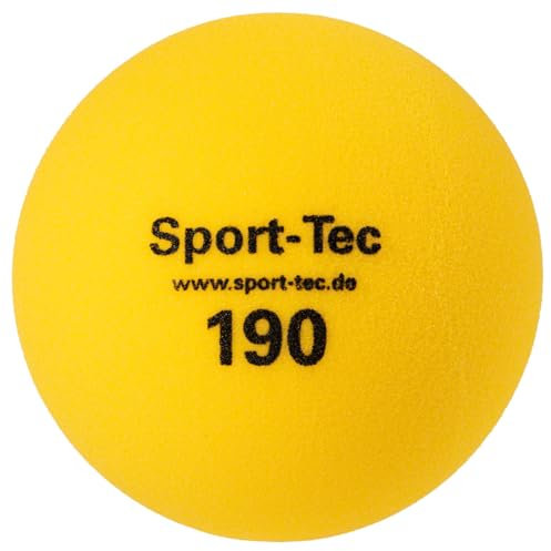 Schaumstoffball, Softball, Spielball aus Schaumstoff unbeschichtet - 19 cm, gelb