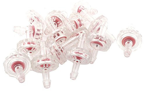 sourcing map Plastic Aquarium Air Pump Non-Return One Way Check Valve 5mm Dia 15pcs