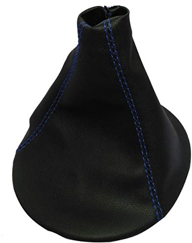 AERZETIX: Schaltsack schaltmanschette kunstleder schwarz mit blauen nähten