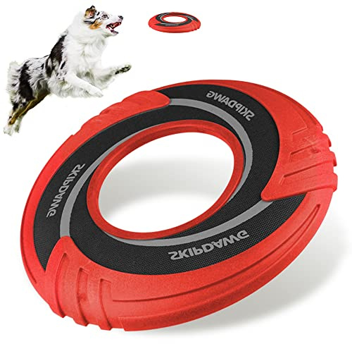 SKIPDAWG Divertidos Juguetes interactivos para Perros para el aburrimiento, Juguete para Perros al Aire Libre, Disco Volador Flota en el Agua, Juguetes para Mascotas para Perros Ejercicio Seguro