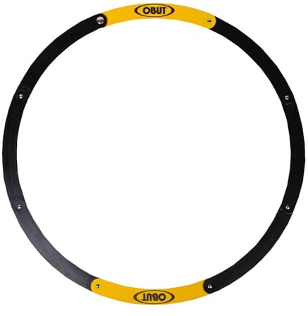 OBUT Cercle pétanque pliable noir/jaune