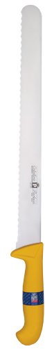 Coltello per panettiere, manico in nylon, lama inox ondulata