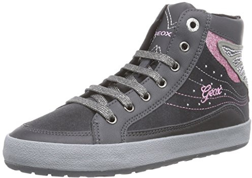 Geox JR Witty A, Zapatillas Altas niña, Gris-Grau (C9002DK Grey), 31