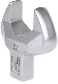 KS Tools Einsteck-Maulschlüssel 14x18mm 516.2232 32mm I Maulschlüssel mit Stiftsicherung I Verchromt I Sechskant Spezialwerkzeug I Für Drehmomentschlüssel