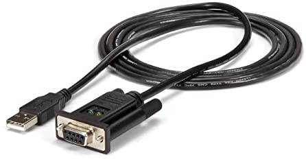 StarTech.com Cable Adaptador de 1 Puerto USB a Módem Nulo Null DB9 RS232 Serie DCE con FTDI - 1x USB A Macho - 1x DB9 Hembra