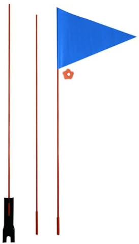 Joyivike Drapeau Velo Drapeau SéCurité, Fanion Vélo, Drapeau Triangulaire Sécurité pour Enfants, pour Enfants pour Support Montage VéLo