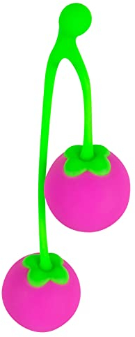ORION Liebeskugeln Sweet Cherry - intensive Love-Balls für Frauen, mit schwingenden Rotations-Kugeln, für effektives Beckenboden-Training, grün-pink
