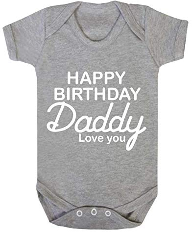 Reality Glitch Baby Grattis På Födelsedagen Daddy Babygrow