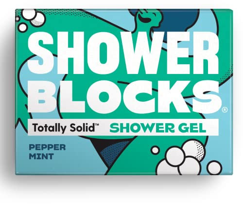 Shower Blocks - Gel douche solide à la menthe poivrée, 100 g