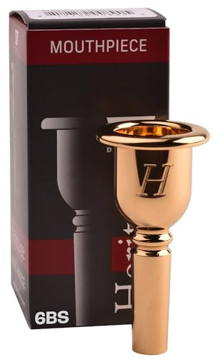 Denis Wick Heritage Trombone Mouthpiece Gold Plated, 3180G-6BS - V-Type backbore for Superior Tone Clarity, Small Shank Fitting Trombone Accessories for Easy Articulation, 1.00 x 0.25 x 0.26 Inches