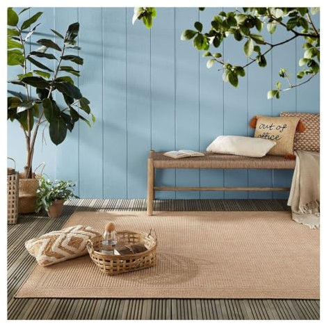 Flair Rugs Moderner Teppich für den Innen- und Außenbereich, flach, gewebt, modern, Natur, Maße: 230 x 160 cm