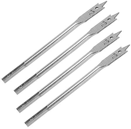 4 Pcs Flat Wood Drill Bits Set Carbon Steel Hex Shank Spade Drill Bits Woodworking Hole Cutter Tool
