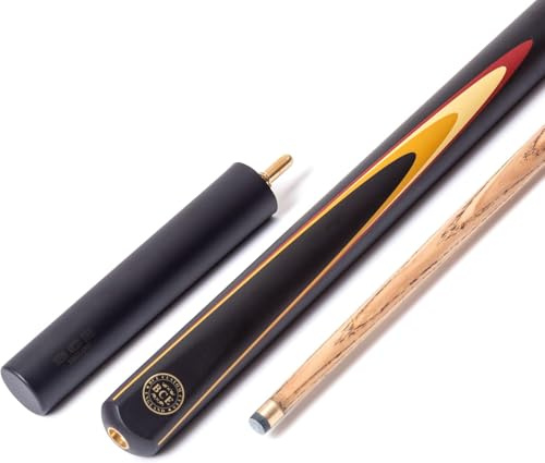 BCE Protégé Queue de Billard 3/4 avec étui Rigide (Orange/Blanc/Rouge)