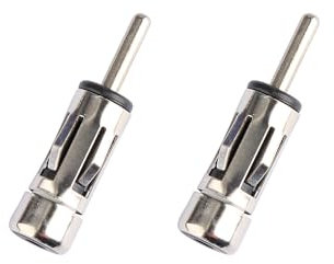 Tabanzhe 2 PCS Car Aerial Antenna Adapter Converter,FM Radio Modulator Antenna Adapter,Universal Vehicle Car Stereo Connector,Car Audio Radio Receiver