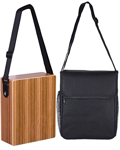 SHUAIGUO C-68Z Portable Travel Cajon Box Drum with Strap Carrying Bag