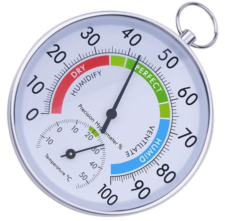 ANDRESLAD Thermomètre Hygromètre Extérieur Numérique Indicateur De Température Intérieur Suspendu Jauge Humidité Pour Jardin Et Maison