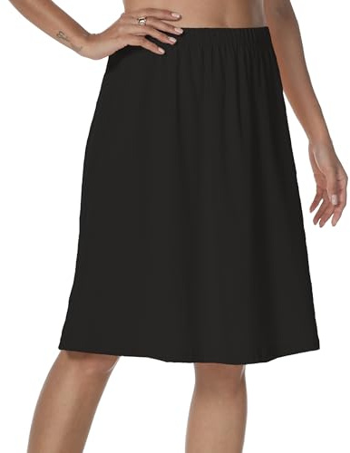 JCQIGOA Women's Half Slips Long Petticoats Underskirt for Under Dresses Skirts Underskirts for Ladies Underdress Skirt Petticoat UK 6-24