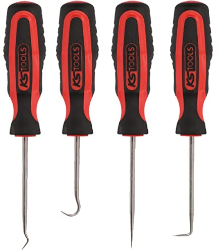 KS Tools Splintentreibersatz, hochglanz verchromt, 4-tlg Hakenwerkzeug-Satz