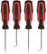 KS Tools Splintentreibersatz, hochglanz verchromt, 4-tlg Hakenwerkzeug-Satz