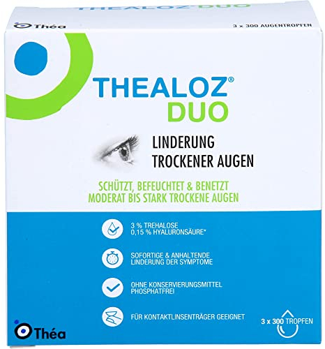 THEALOZ Duo Augentropfen 3X10 ml