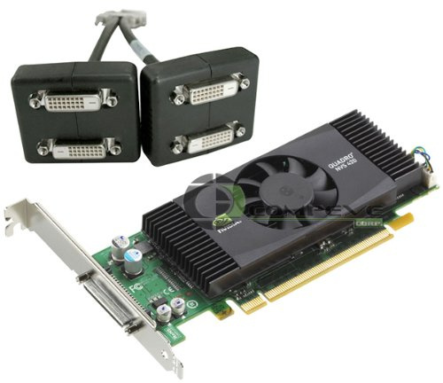 Nvidia Quadro NVS 420 PCIe x16 512MB 4 Monitor Grafikkarte Dell H995J