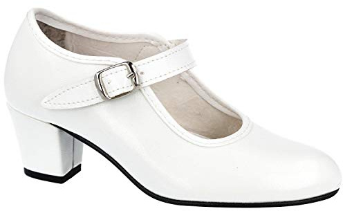 Creaciones PASOS DE BAILE Zapatos Flamenca - Sintético para: Mujer Color: Blanco Talla: 36
