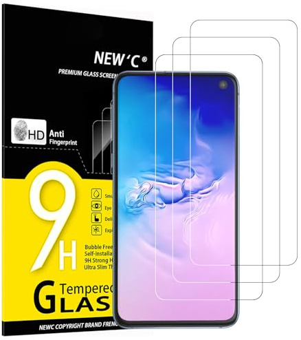 NEW'C 3 Stück für Samsung Galaxy S10e für Panzerglas, Frei von Kratzern, 9H Härte, HD Displayschutzfolie, 0.33mm Ultra-klar, Ultrabeständig