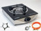 PS-1 Gaskocher 1 flammig 4,2 KW Glas Propan Campingkocher mit Zündsicherung + Gasschlauch-Druckminderer Set