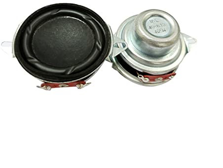 SXOPU 2PCS 1,5 Pollici Bookshelf Full Range Speaker 40mm 4 Ohm 5W Colonna Musicale PU. Corno da 16 Altoparlanti del Nucleo Lato for USB Altoparlante Sound Bar. Altoparlanti da scaffale