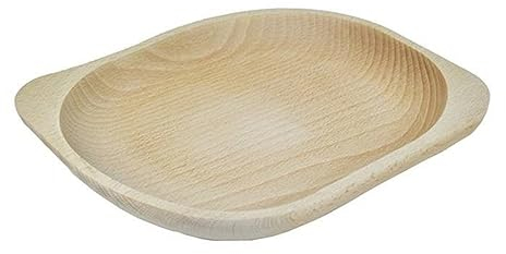 Wooden World - Piatto decorativo in legno per servire cibi e antipasti - rettangolare