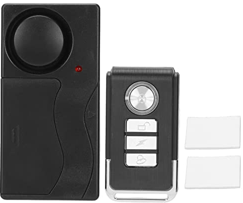 Diebstahlsicherer Fahrradalarm mit Fernbedienung, Wasserdichter Kabelloser Fahrradalarm, 4 Modi, 110 DB Laut, für Fahrräder, E-Bikes, Motorräder, Roller