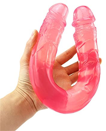 - DìḷĐò Gode Uomo Donna Péņę Çlītọrīdę Ŝéșșuālī Áņàlë 15,15 Pollici Avanzato Design per Lěsbịân Perșònalę Msssssx Wànd con Doppia Testa/Rosa