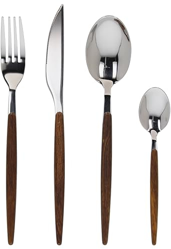 Tognana Hashi,Servizo 24 posate, acciaio 18/0, marrone