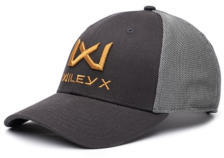 Wiley X │ WX Trucker Cap | Bomullsnät | Män justerbar lätt andningsaktiv Flexfit 6-panels-keps | Solhatt | Airsoft Sport Outdoor