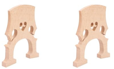 2 Stück Cellobrücke, Ahornholz 3/4 4/4 Cellobrücke Brücke Ersatzteile Musikinstrumentenzubehör