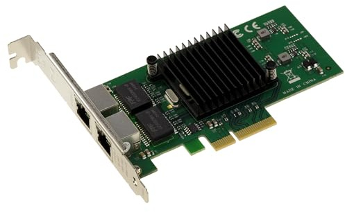 Kalea-Informatique Tarjeta controladora de Red PCIe x4 2 Puertos Gigabit Ethernet Dual con chipset Intel 82576