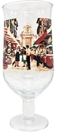 GarageBar | Birra Moretti Limited Edition Glass | Four Designs Available | 20oz Pint Nucleated Beer Glass | Official Merchandise (Mercato)