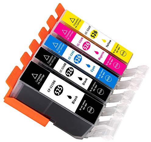 ESMONLINE 5 komp. Druckerpatronen zu Canon PGI-525/CLI-526 Pixma MG 5100 5150 5200 5250 5300 5350 6150 6250 8150 8250 MX 715 885 895 IP 4850 4950 IX6550 525