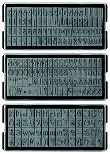 Ersatztypen für stieber® Stempelautomaten Zierschrift (208 Typen) S-780