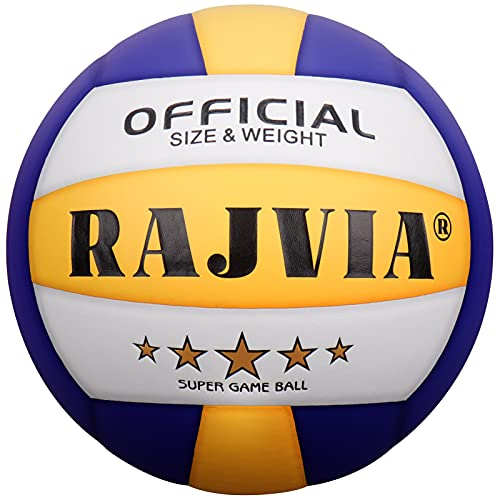 Rajvia - Balón de Voleibol de Playa Suave para Interiores y Exteriores, Juego de Playa, para Adultos y niños, Talla 5