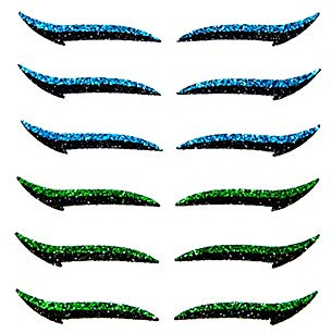 LICHENGTAI 6 Paia di Adesivi per Eyeliner, Adesivo per Doppia Palpebra per Trucco Occhi di Gatto, Adesivi per Eyeliner riutilizzabili Trucco Ombretto Viso Occhio di Gatto Nastro Adesivo cosmetico