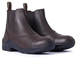 HORZE Bottines Jodhpurs PU pour l'hiver Idaho, Femme, Marron, 38